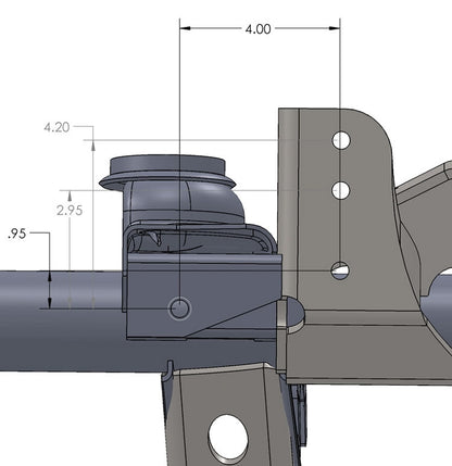 Raised Tracbar Bracket For TJ Front Axle Artec Industries-1