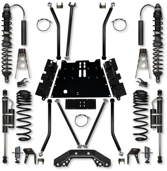 3.5 Inch X-Factor X2 Flat-Belly 5 Inch Stretch Coilover Long-Arm Suspension System For Jeep Wrangler TJ Rock Krawler