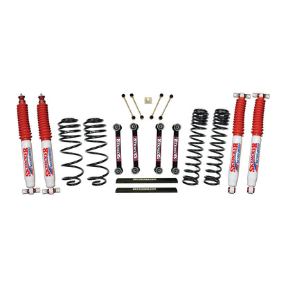 4 Inch Dual Rate Long Travel One Box Kit w/OE Style Front and Rear Lower Links and Shocks TJ/LJ 2003-2006 Jeep Wrangler/Unlimited Skyjacker-2