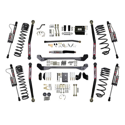 4 Inch Suspension Lift System With ADX 2.0 Remote Reservoir Shocks 97-06 Jeep Wrangler TJ Skyjacker