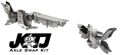 JK2TJ Front Axle Swap Kit Dana 44 Rubicon LCA Brackets Artec Industries-4