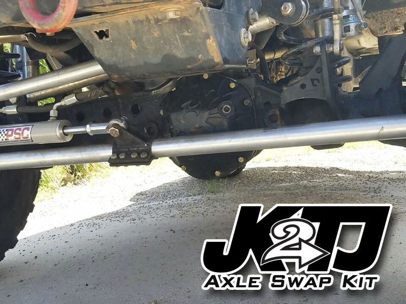 JK2TJ Front Axle Swap Kit Dana 44 Rubicon LCA Brackets Artec Industries-7