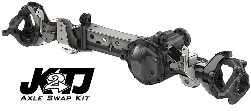JK2TJ Front Axle Swap Kit Dana 44 Rubicon LCA Brackets Artec Industries-1
