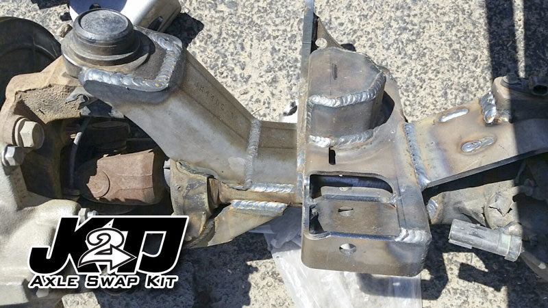 JK2TJ Front Axle Swap Kit Dana 44 Rubicon LCA Brackets Artec Industries-2