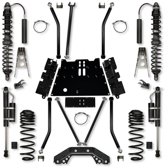 4.5 Inch X-Factor X2 Flat-Belly Coilover Long-Arm Suspension System For Jeep Wrangler TJ Rock Krawler