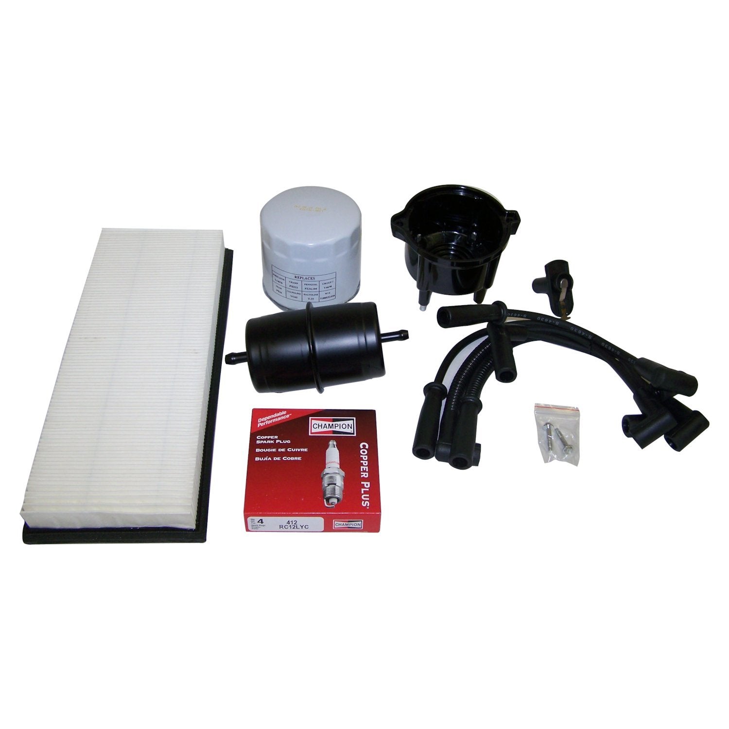 Tune Up Kit for 1994-1995 Jeep YJ Wrangler w/ 2.5L Engine Crown Automotive
