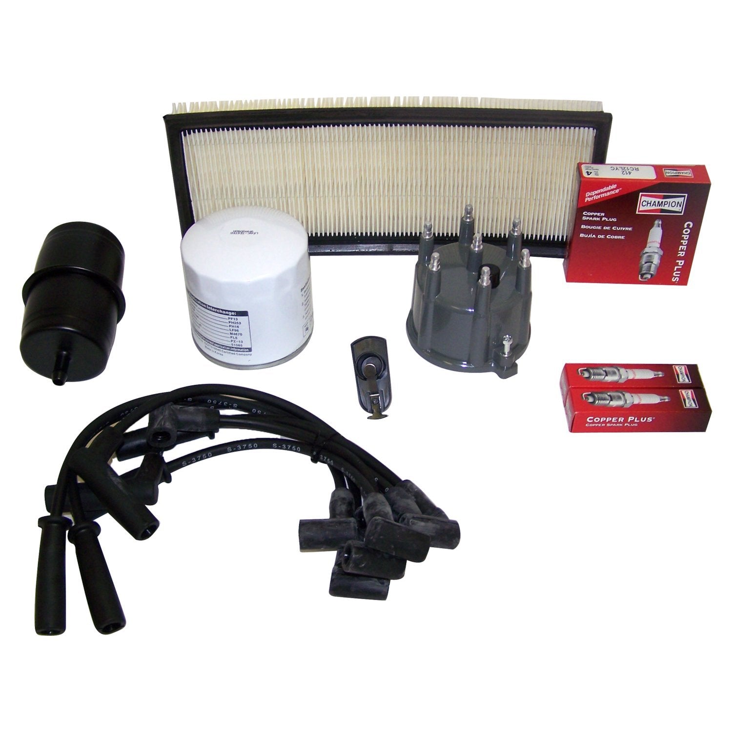 Tune Up Kit for 1991-1993 Jeep YJ Wrangler w/ 4.0L Engine Crown Automotive