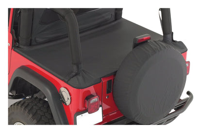 Tonneau Cover Soft Folding Cover Black Denim Channel Mounted 1992-1995 YJ Wrangler RT Off Road