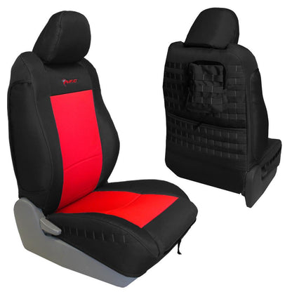Toyota Tacoma Seat Covers 09-15 Tacoma TRD Front Black Back Tactical Series Pair Bartact