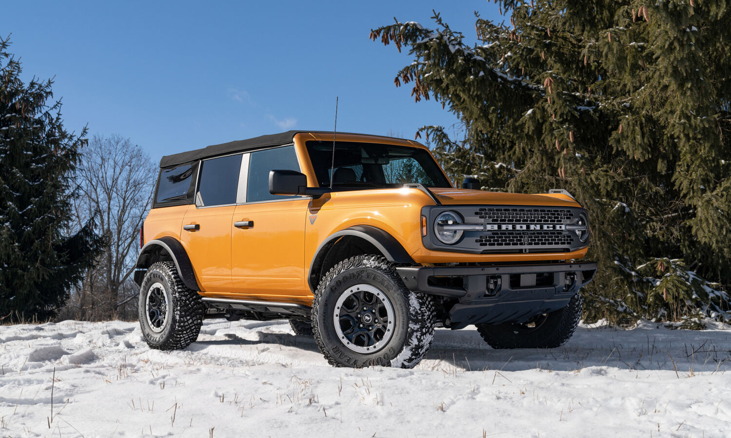 TrailSlider Step System Full Length (2 Steps per Side) 2021-2025 Ford Bronco 4-Dr Textured Black NFab-3