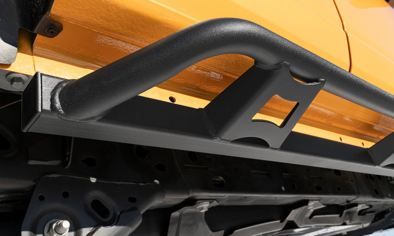 TrailSlider Step System Full Length (2 Steps per Side) 2021-2025 Ford Bronco 4-Dr Textured Black NFab-4