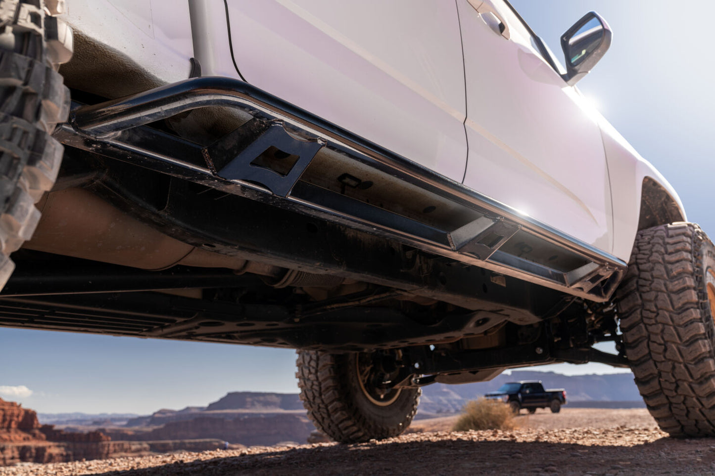 TrailSlider Step System Cab Length (2 Steps per Side) 2015-2025 Chevy Colorado/GMC Canyon Crew Cab Textured Black NFab-1