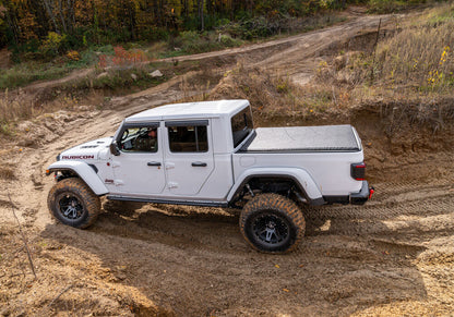 TrailSlider Step System Cab Length (2 Steps per Side) 2020-2025 Jeep Gladiator Textured Black NFab-13
