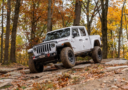 TrailSlider Step System Cab Length (2 Steps per Side) 2020-2025 Jeep Gladiator Textured Black NFab-15