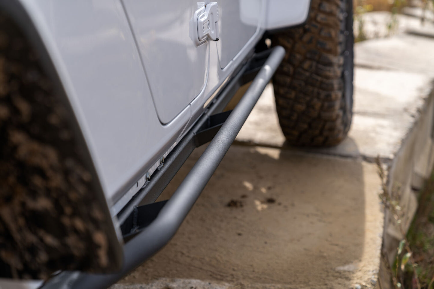 TrailSlider Step System Cab Length (2 Steps per Side) 2020-2025 Jeep Gladiator Textured Black NFab-4