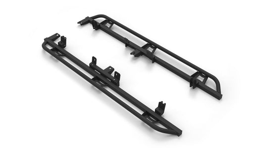 TrailSlider Step System Cab Length (2 Steps per Side) 2022-2026 Nissan Frontier Crew Cab Textured Black NFab