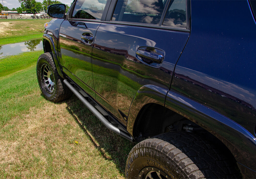 TrailSlider Step System Cab Length (2 Steps per Side) 2022-2026 Nissan Frontier Crew Cab Textured Black NFab-2