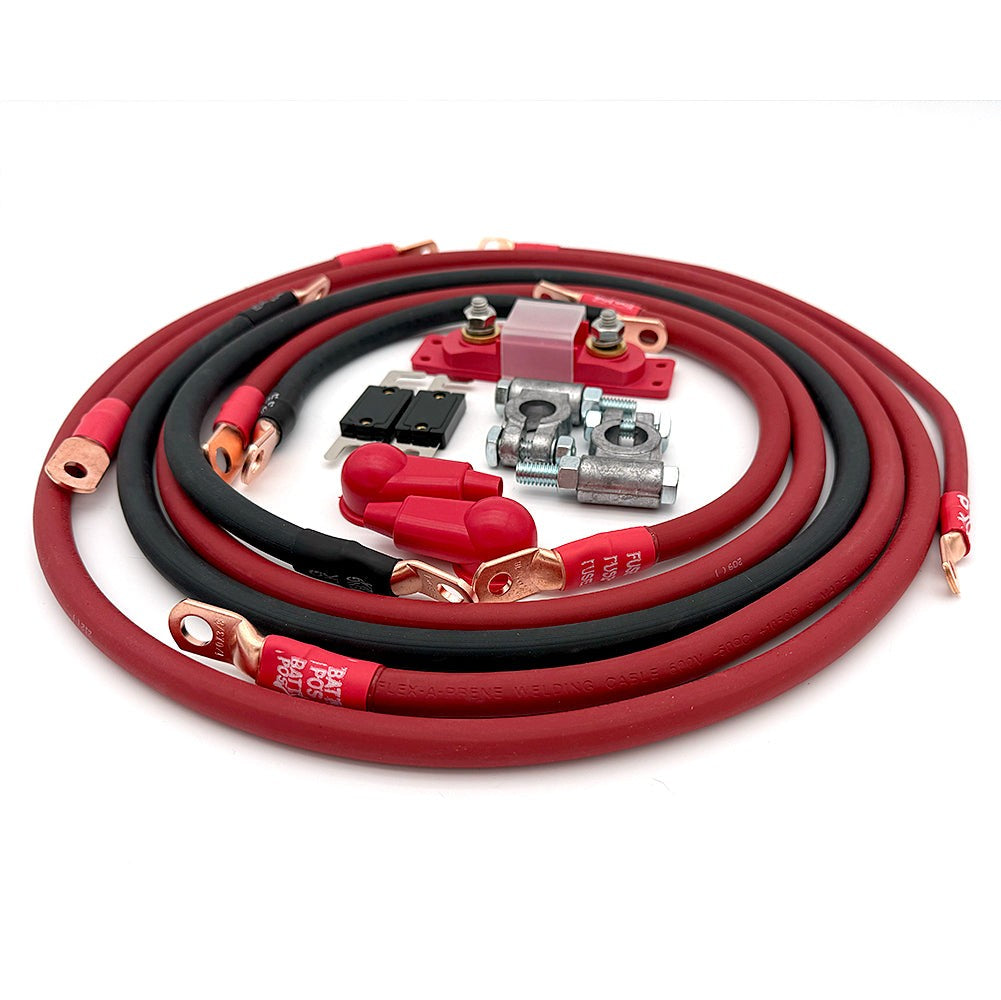 2000-2006 Toyota Tundra Battery Cable Kit Gen 1 4.7 Liter 1/0 Gauge Battery Cable Big7Kits-2