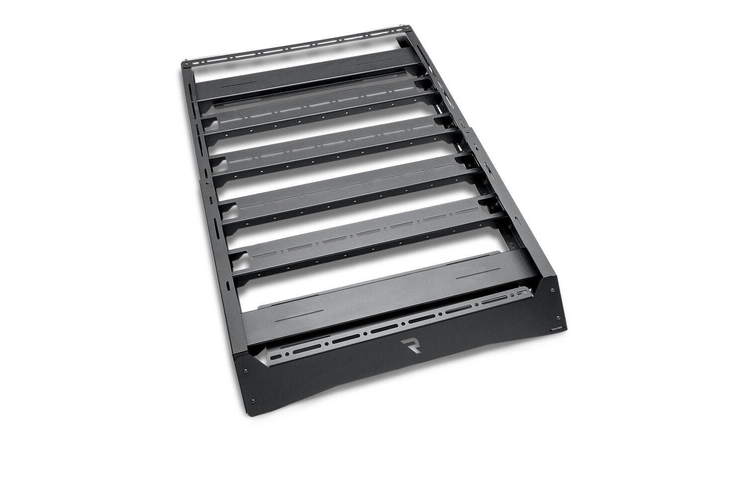 The N-FAB Universal Roof Rack Small 34.25 in Wide adds essential overhead cargo capacity and fits OEM and aftermarket crossbars on most cars, CUVs, and SUVs NFab
