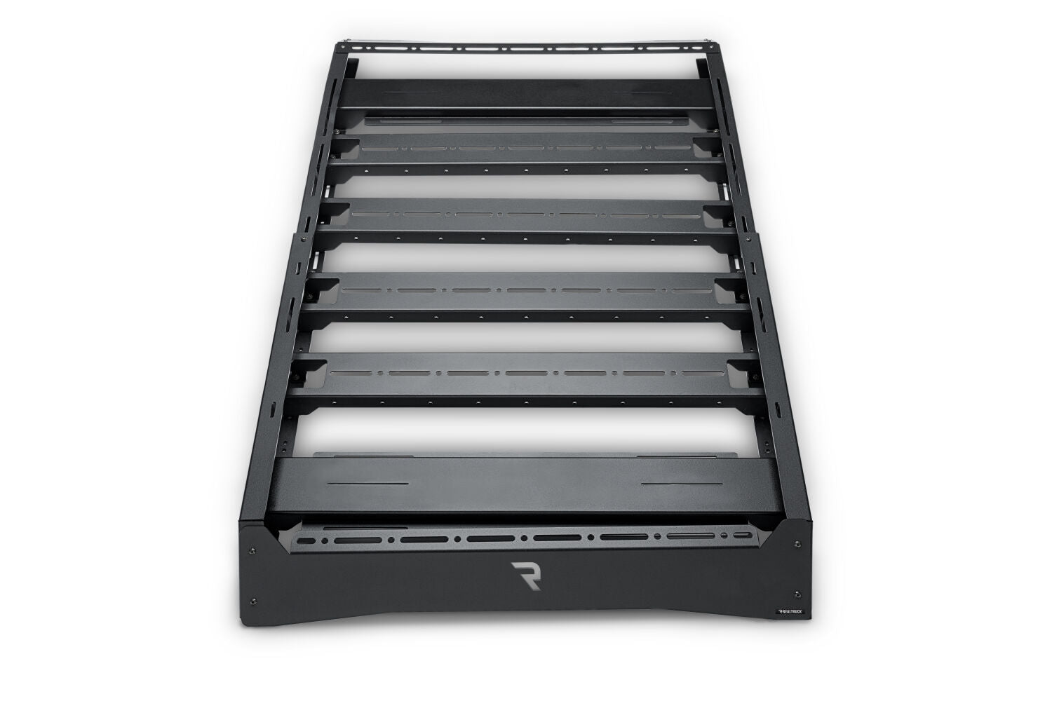 The N-FAB Universal Roof Rack Small 34.25 in Wide adds essential overhead cargo capacity and fits OEM and aftermarket crossbars on most cars, CUVs, and SUVs NFab-2