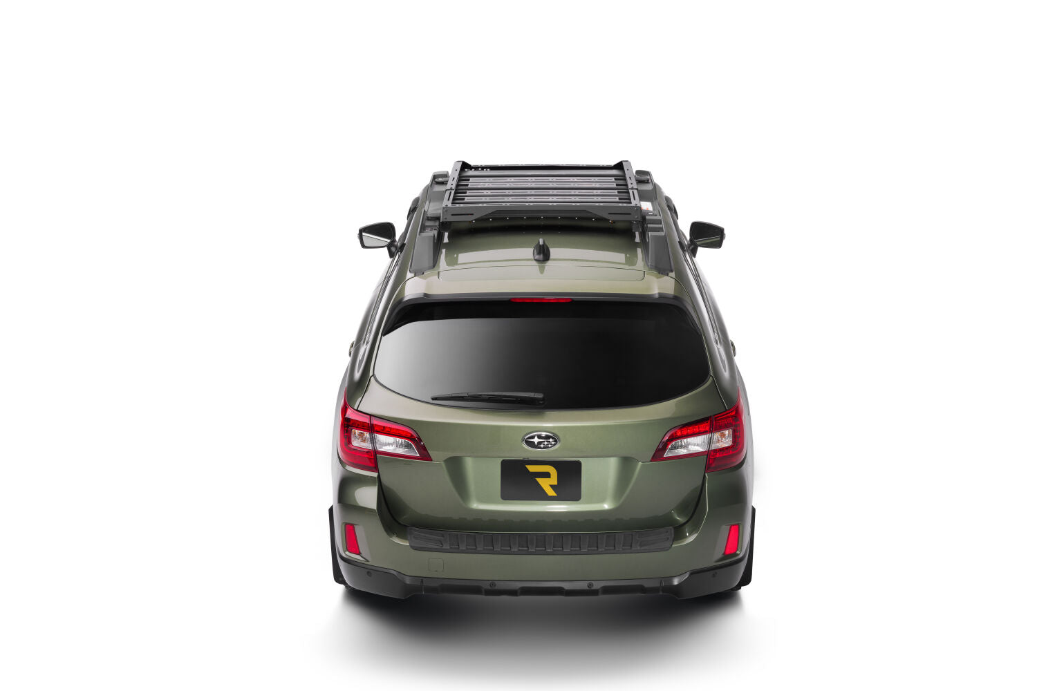 The N-FAB Universal Roof Rack Small 34.25 in Wide adds essential overhead cargo capacity and fits OEM and aftermarket crossbars on most cars, CUVs, and SUVs NFab-5