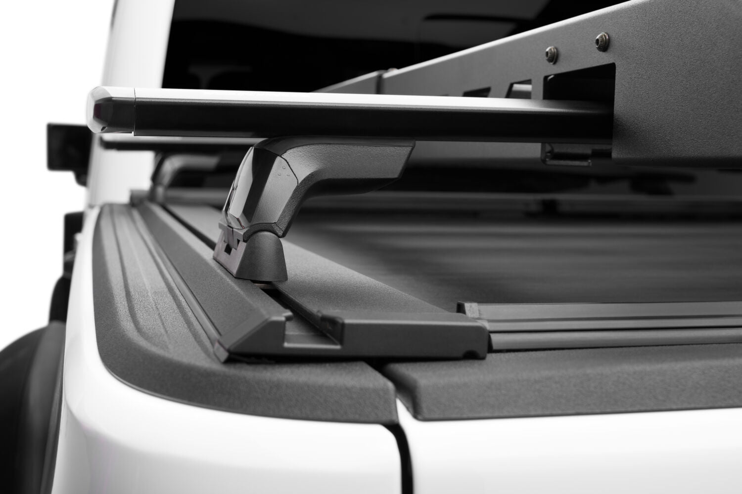 The N-FAB Universal Roof Rack Large 38.25 in Wide adds essential overhead cargo capacity and fits OEM and aftermarket crossbars on most cars, CUVs, and SUVs NFab-5