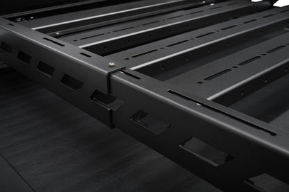 The N-FAB Universal Roof Rack Large 38.25 in Wide adds essential overhead cargo capacity and fits OEM and aftermarket crossbars on most cars, CUVs, and SUVs NFab-6