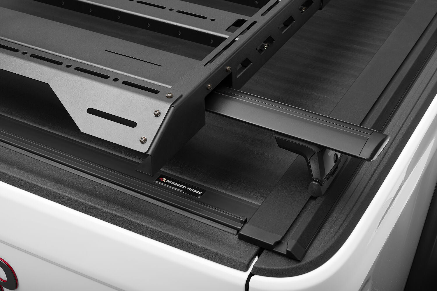 The N-FAB Universal Roof Rack Large 38.25 in Wide adds essential overhead cargo capacity and fits OEM and aftermarket crossbars on most cars, CUVs, and SUVs NFab-7