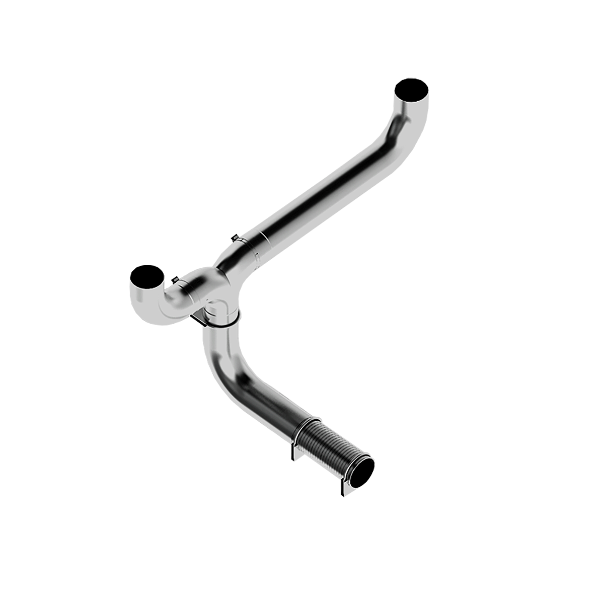 Full Size Pickup 5 Inch Exhaust Pipe T Pipe Aluminized Steel MBRP