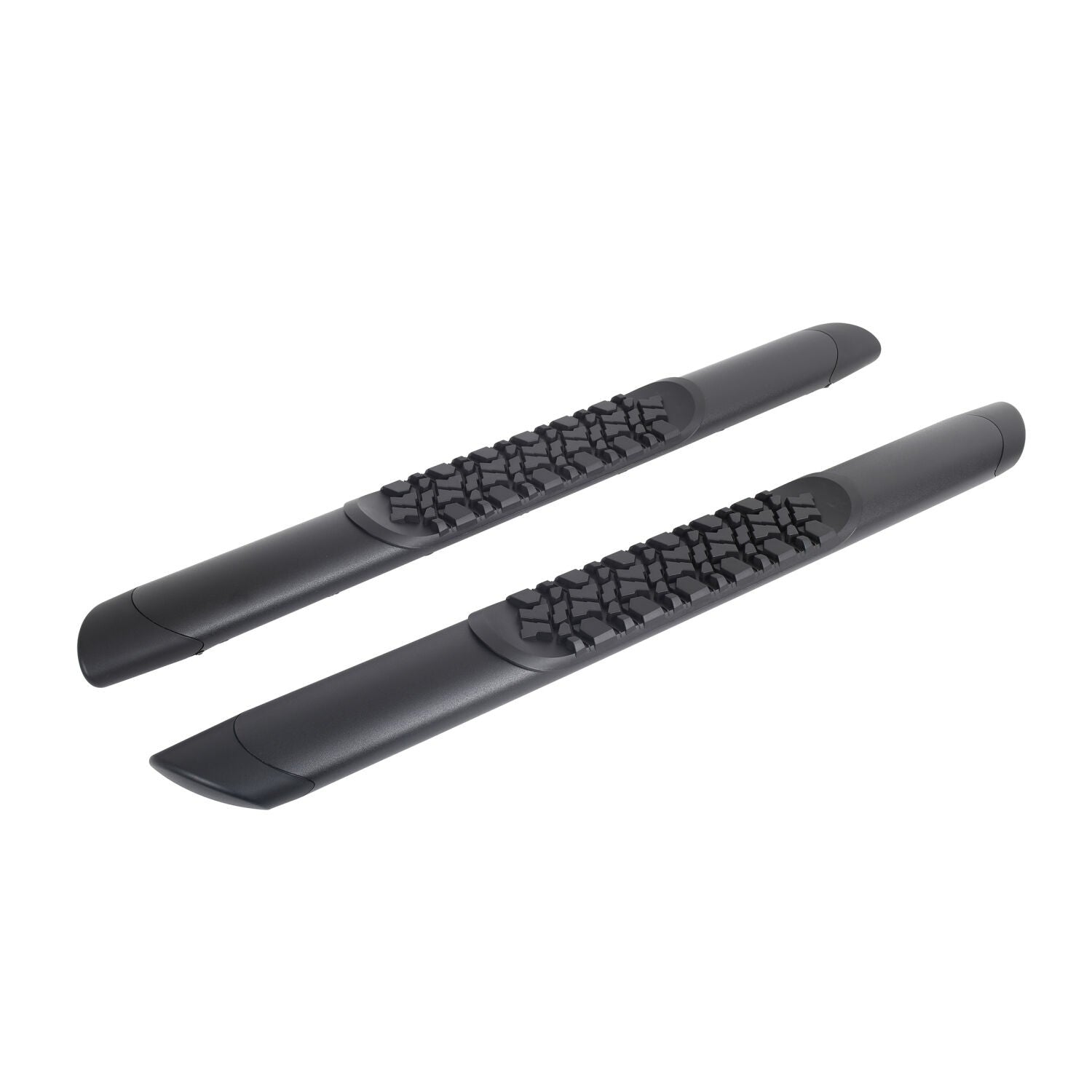 V3 Series Aluminum 5 Inch Elipse Side Steps Boards Only Textured Black For 2007-2018 Jeep Wrangler JK 2 Door Go Rhino-1
