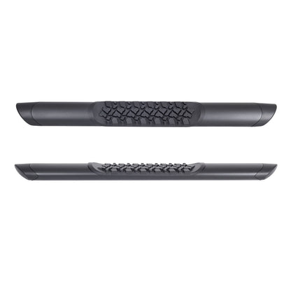V3 Series Aluminum 5 Inch Elipse Side Steps Boards Only Textured Black For 2007-2018 Jeep Wrangler JK 2 Door Go Rhino-5