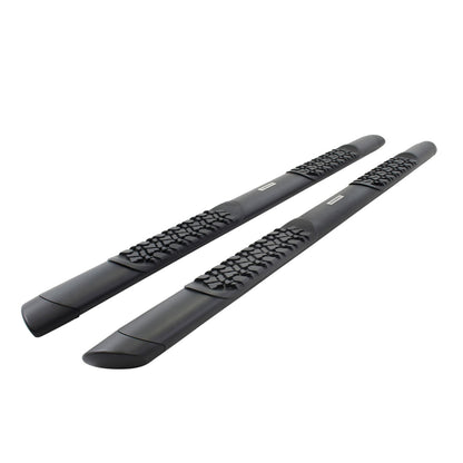V3 Series Aluminum 5 Inch Elipse Side Steps Boards Only Textured Black 1999-2026 Ford F-250/F-350 2004-2025 Ford F-150 2005-2026 Nissan Frontier 2007-2026 Toyota Tundra 2009-2010 Dodge Ram 1500 Go Rhino-1