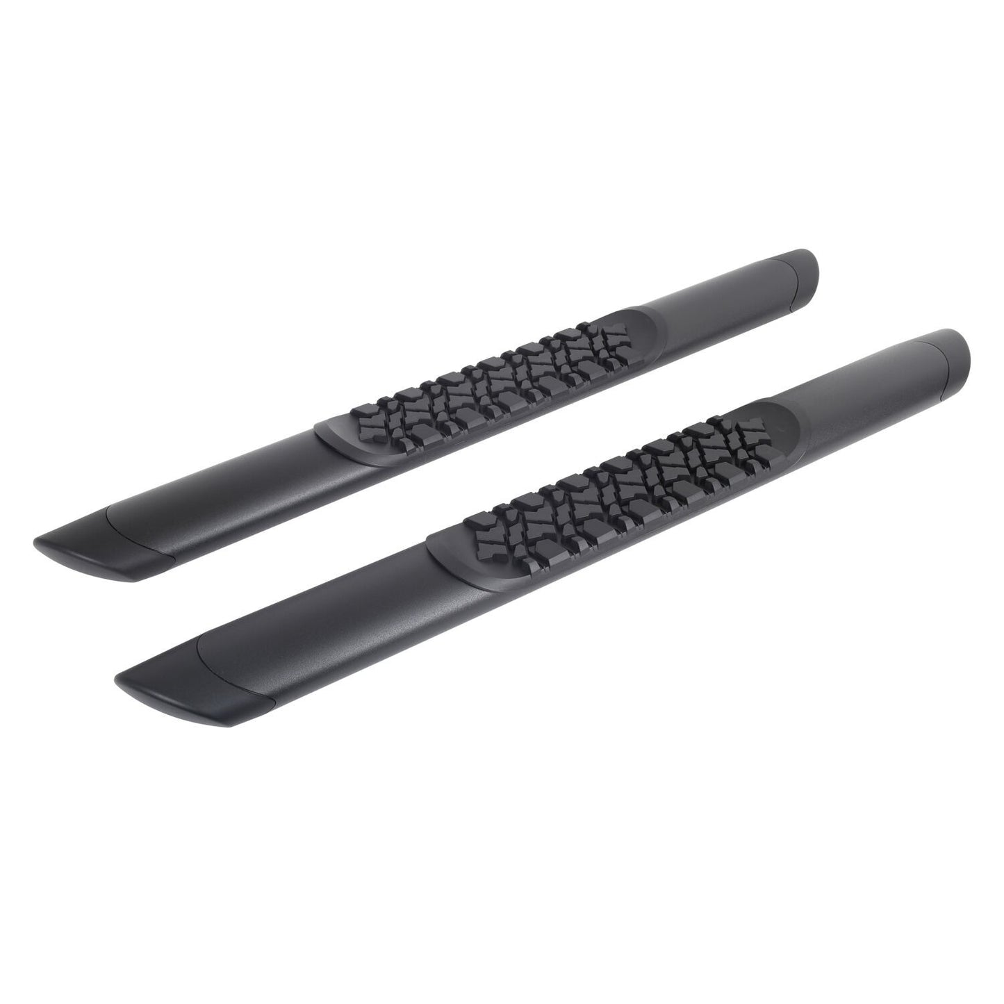 V3 Series Aluminum 5 Inch Elipse Side Steps with Mounting Brackets Textured Black 2021-2025 Ford Bronco 2 door Go Rhino