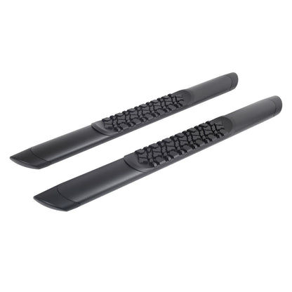 V3 Series Aluminum 5 Inch Elipse Side Steps with Mounting Brackets Textured Black 2021-2025 Ford Bronco 2 door Go Rhino