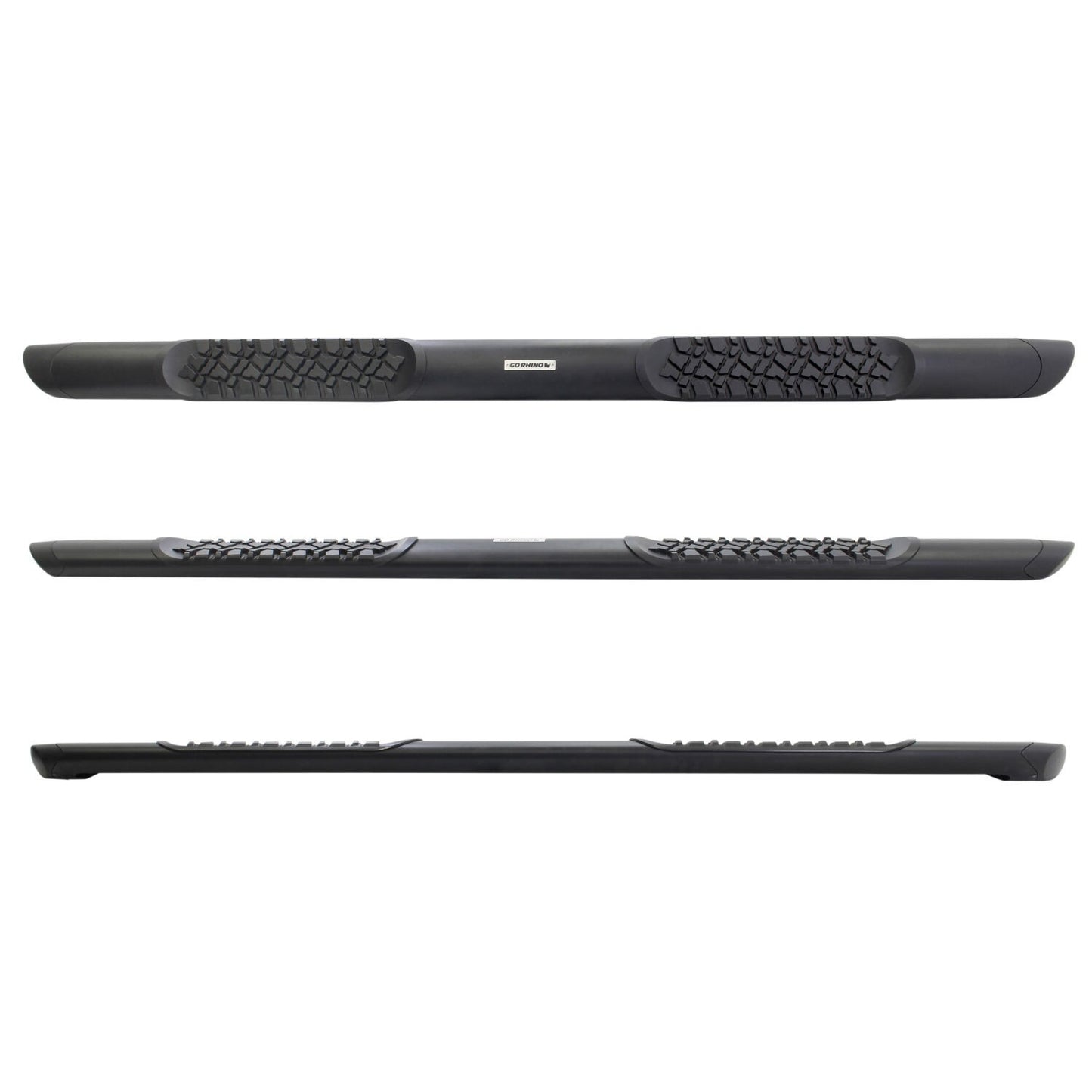 V3 Series Aluminum 5 Inch Elipse Side Steps with Mounting Brackets Textured Black 2015-2026 Ford F-150/ F-250/F-350 Extended Cab Go Rhino-5