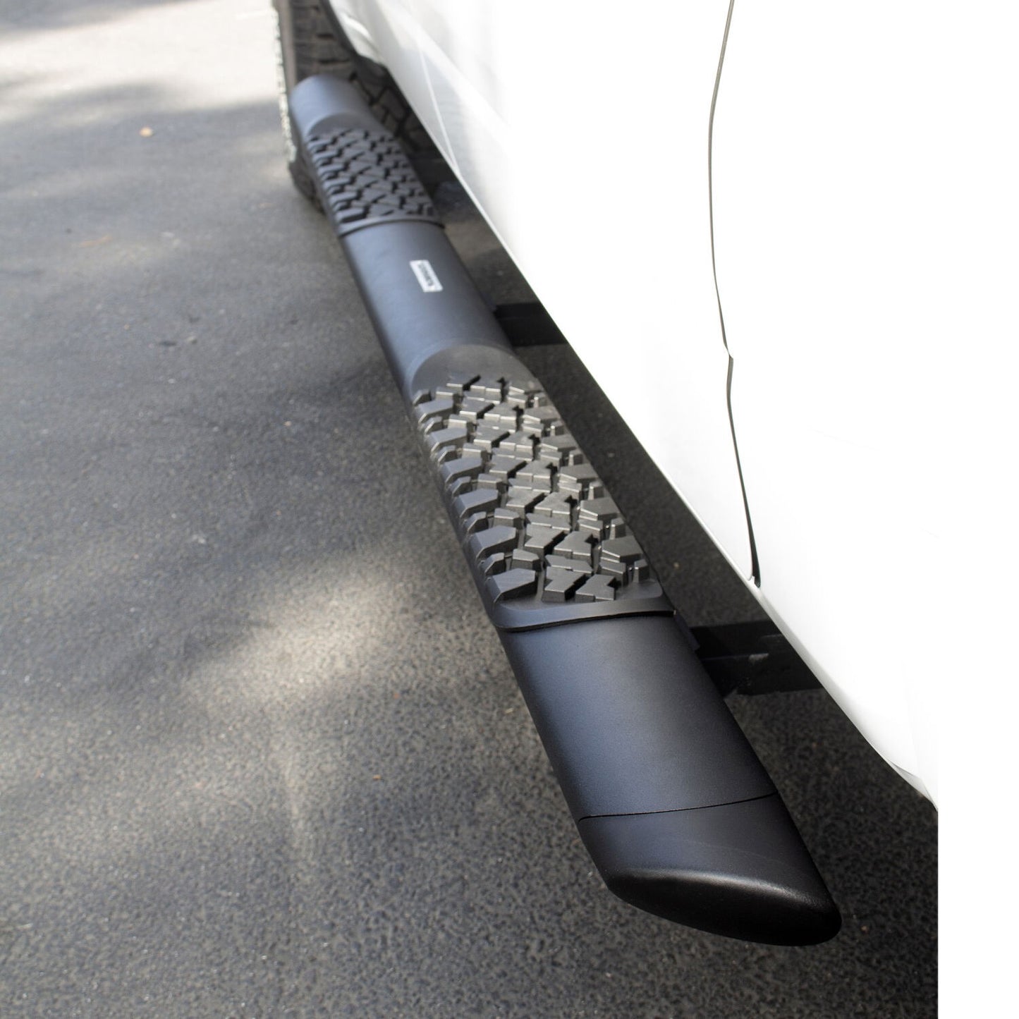V3 Series Aluminum 5 Inch Elipse Side Steps with Mounting Brackets Textured Black 2007-2021 Toyota Tundra Extended Cab Go Rhino-3