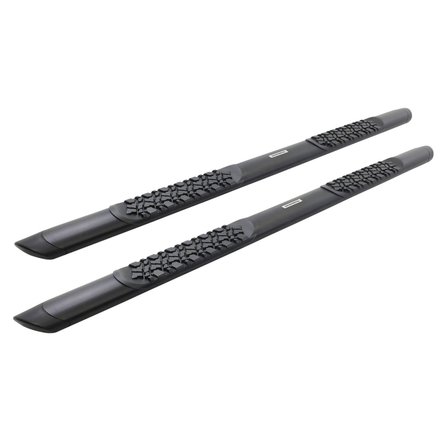 V3 Series Aluminum 5 Inch Elipse Side Steps with Mounting Brackets Textured Black 2007-2021 Toyota Tundra Extended Cab Go Rhino-4