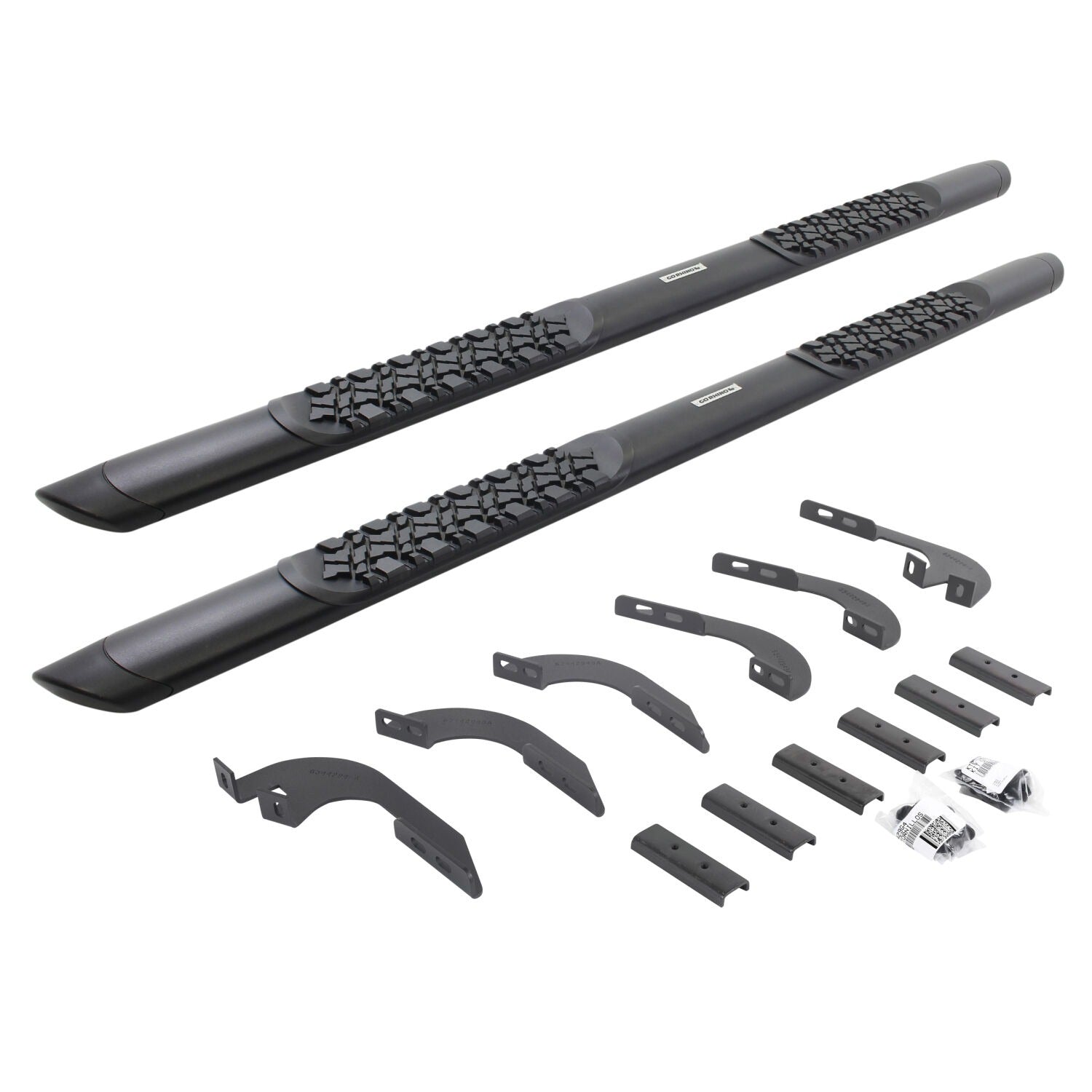 V Series V3 Aluminum Side Steps and Mounting Brackets Kit Textured Black Textured Black 2024-2026 Toyota Tacoma Go Rhino-1