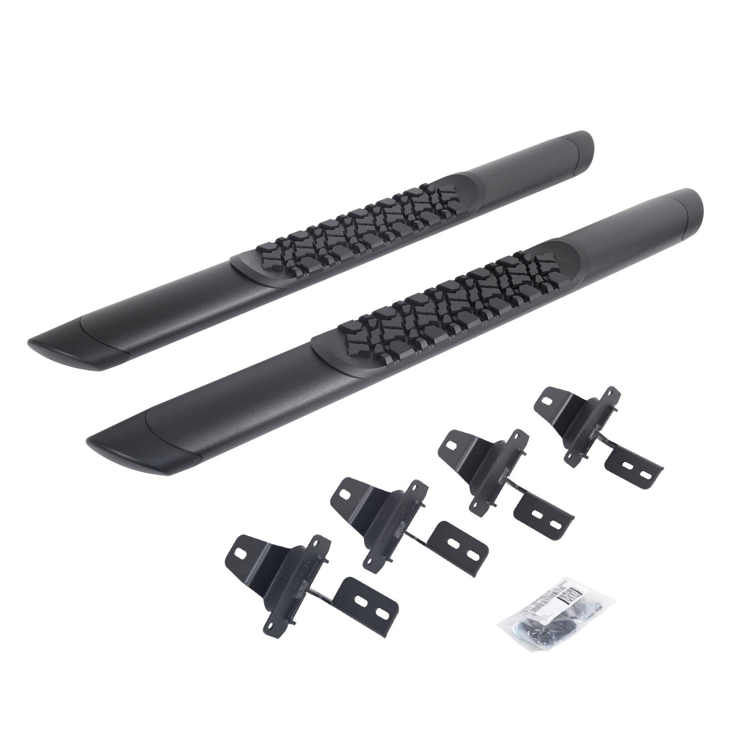 V3 Series Aluminum Side Steps with Mounting Brackets Textured Black For 2018-2025 Jeep Wrangler JL Go Rhino-1