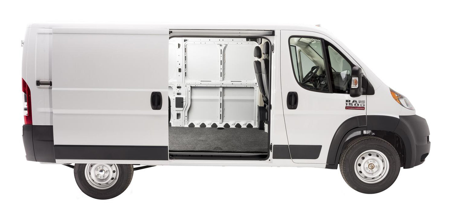 Vanrug Cargo Mat 14+ Ram ProMaster Vanrug Cargo Mat 159 inch WB Extended 3/4 Inch Closed Cell Foam Mat Size 156 1/4 Inch x 73 3/4 Inch Charcoal BedRug-5