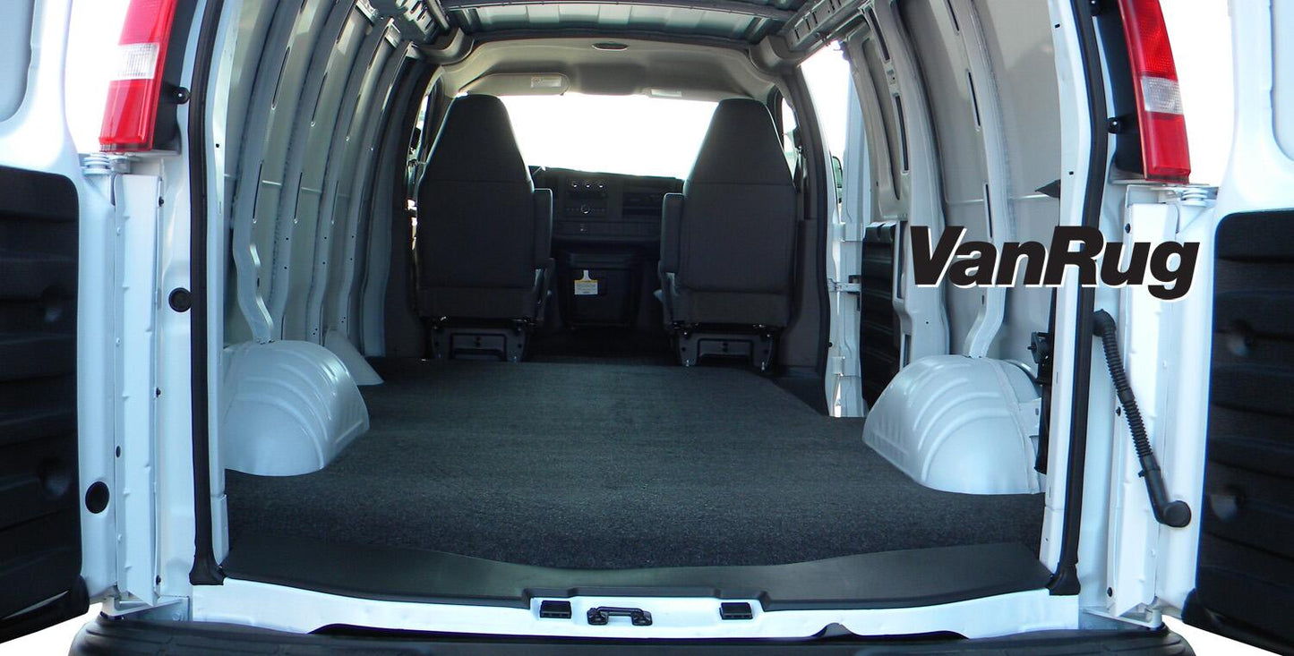 Vanrug Cargo Mat 92-14 Ford E-Series Extended 3/4 Inch Closed Cell Foam Mat Size 136 1/2 Inch x 70 1/2 Inch Charcoal BedRug