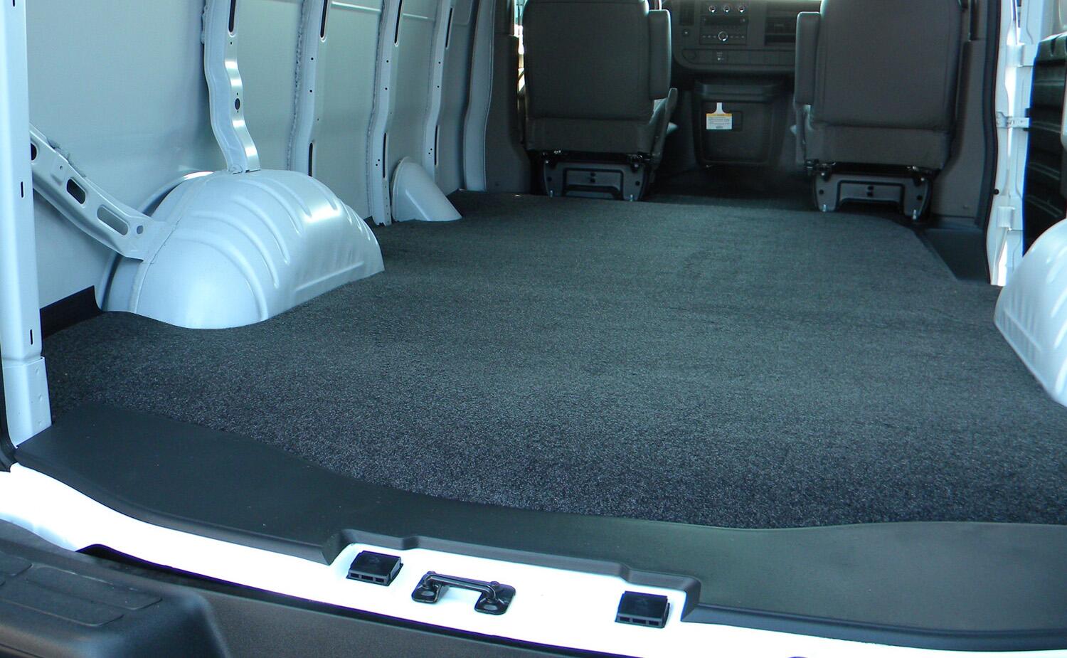 Vanrug Cargo Mat 15+ Ford Transit Long Wheel Base -Ext (ME) - 148 inch WB w/ extended body 3/4 Inch Closed Cell Foam Mat Size 160 5/8 Inch x 68 5/16 Inch Charcoal BedRug