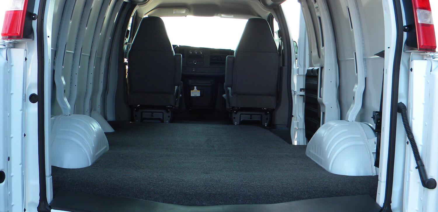 Vanrug Cargo Mat 15+ Ford Transit Long Wheel Base -Ext (ME) - 148 inch WB w/ extended body 3/4 Inch Closed Cell Foam Mat Size 160 5/8 Inch x 68 5/16 Inch Charcoal BedRug-1
