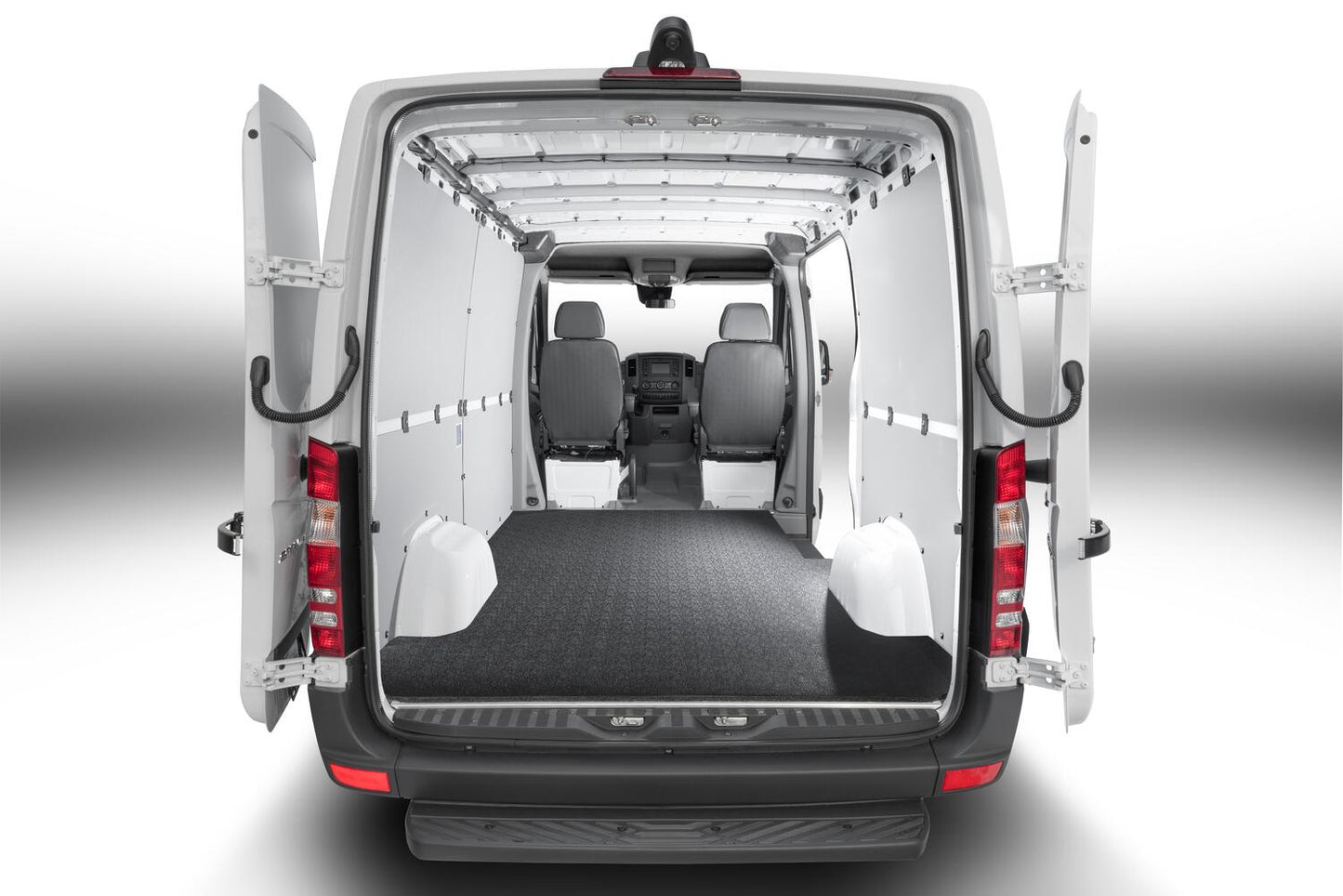 Vantred Cargo Mat 06+ Mercedes/Dodge Sprinter 170 inch WB Ext 1/2 Inch Closed Cell Foam Mat Size 186 3/8 Inch x 69 1/4 Inch Charcoal BedRug-3
