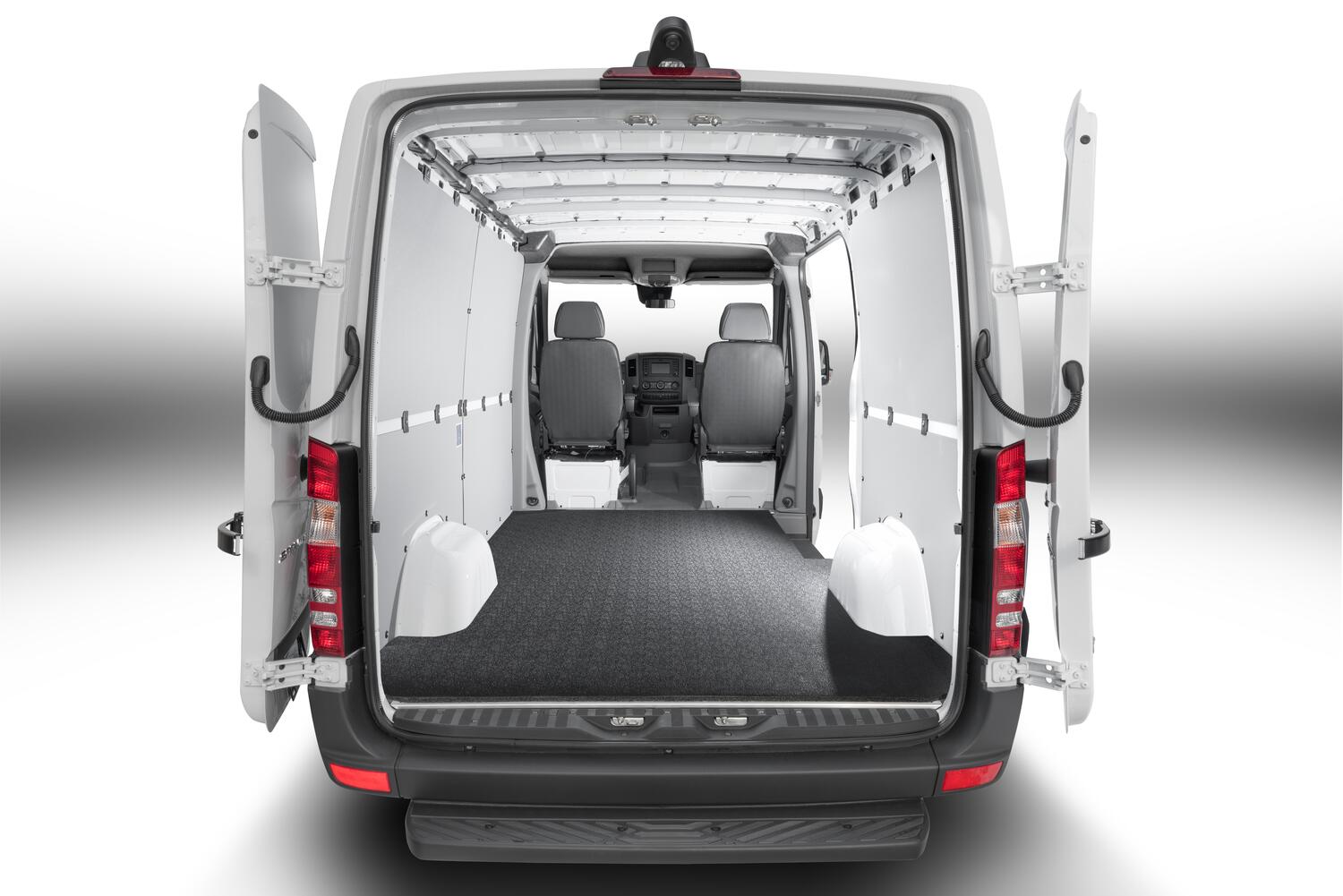 Vantred Cargo Mat 06+ Mercedes/Dodge Sprinter 170 inch WB 1/2 Inch Closed Cell Foam Mat Size 170 7/8 Inch x 69 1/4 Inch Charcoal BedRug-3
