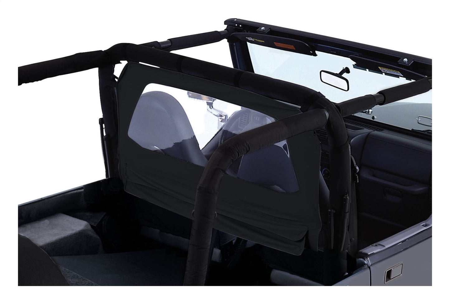 Black Diamond Windbreaker for Jeep TJ, YJ Wranglers and 1980-76 CJ-5, CJ-7, CJ-8 RT Off Road