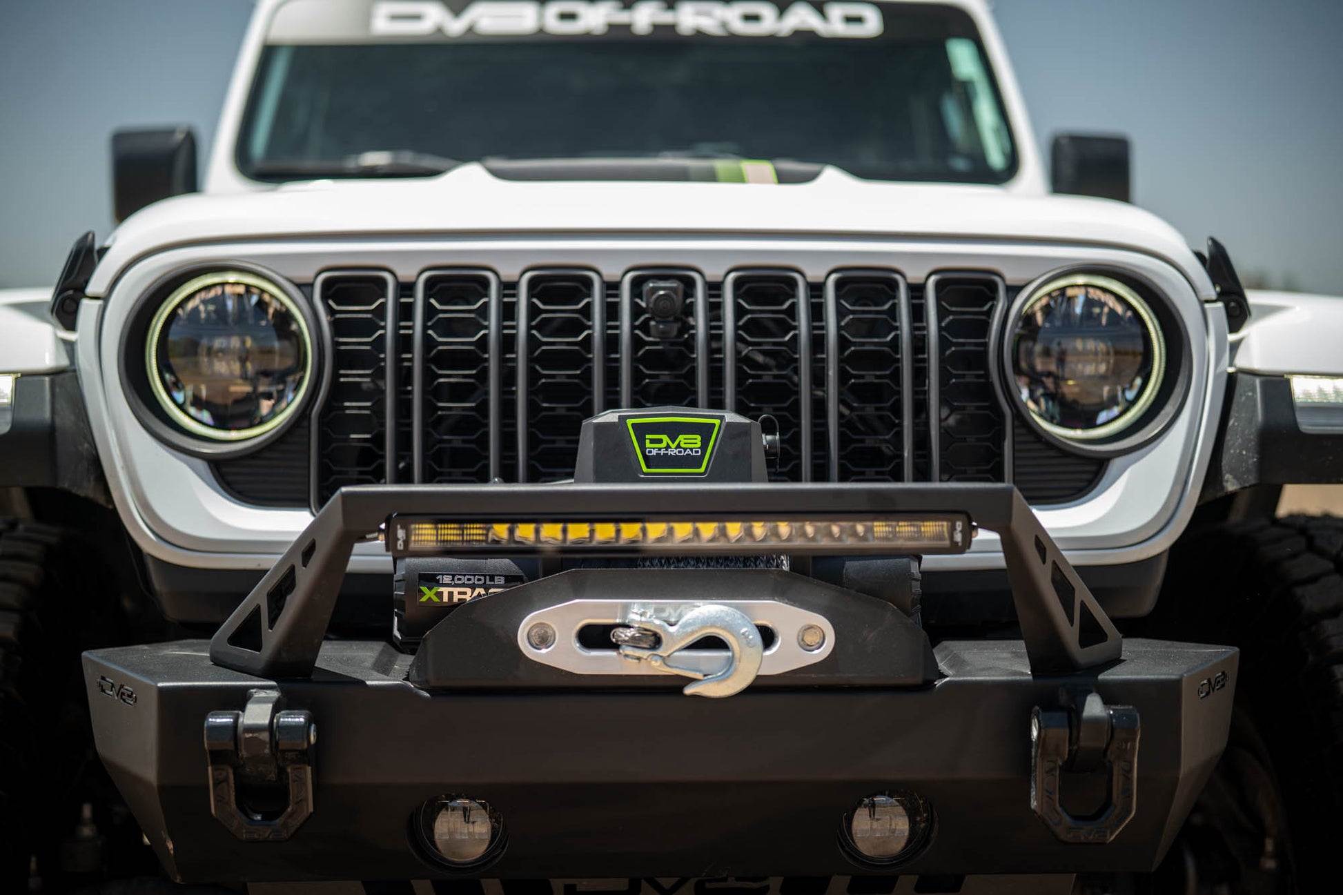 Xtract 12k Synthetic Rope Winch DV8 Offroad-5
