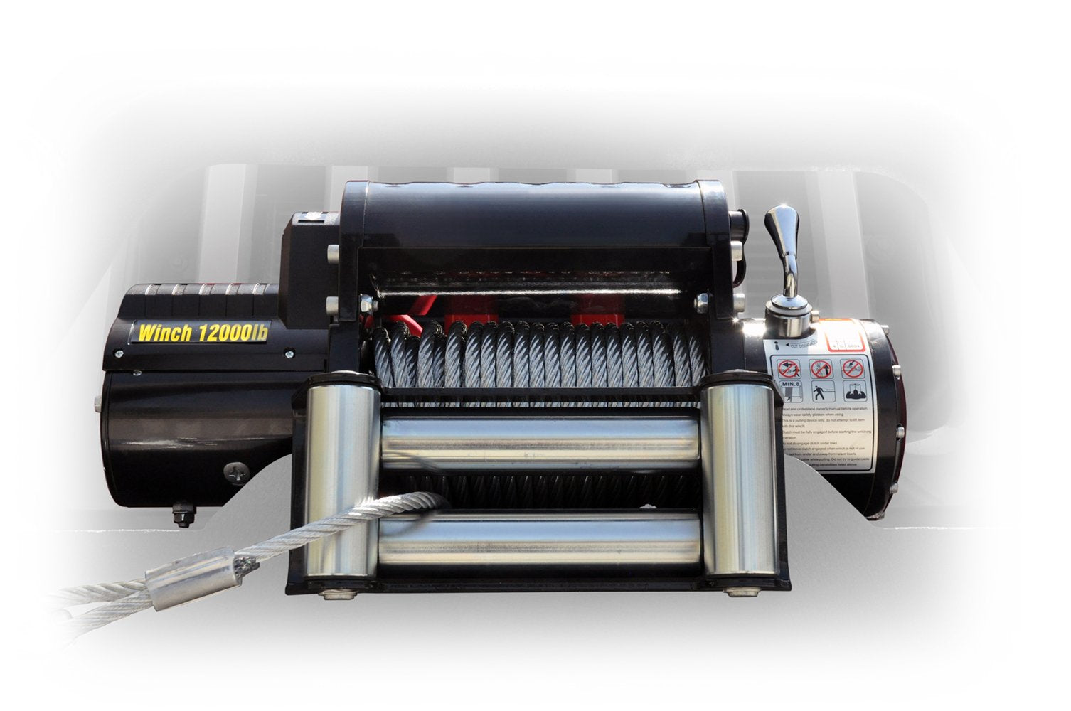 12,000 lbs. Winch with Steel Cable DV8 Offroad-1