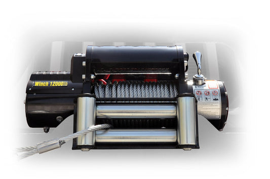 12,000 lbs. Winch with Steel Cable DV8 Offroad-1