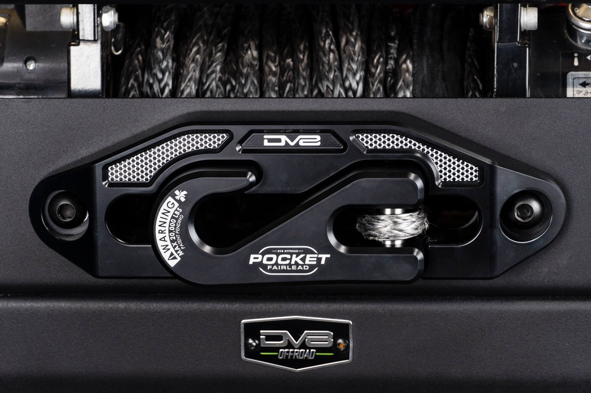 Pocket Fairlead for Synthetic Rope Winches DV8 Offroad-14